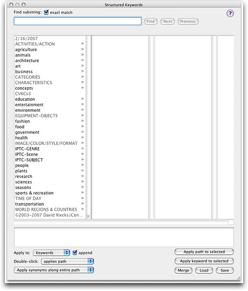 Top Level Hierarchies in the Controlled Vocabulary Keyword Catalog